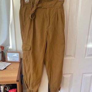 Banana Republic Brown Cropped Cargo Pants